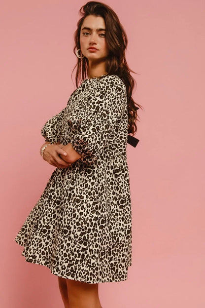 Leopard Denim Dress - Eva's Edition