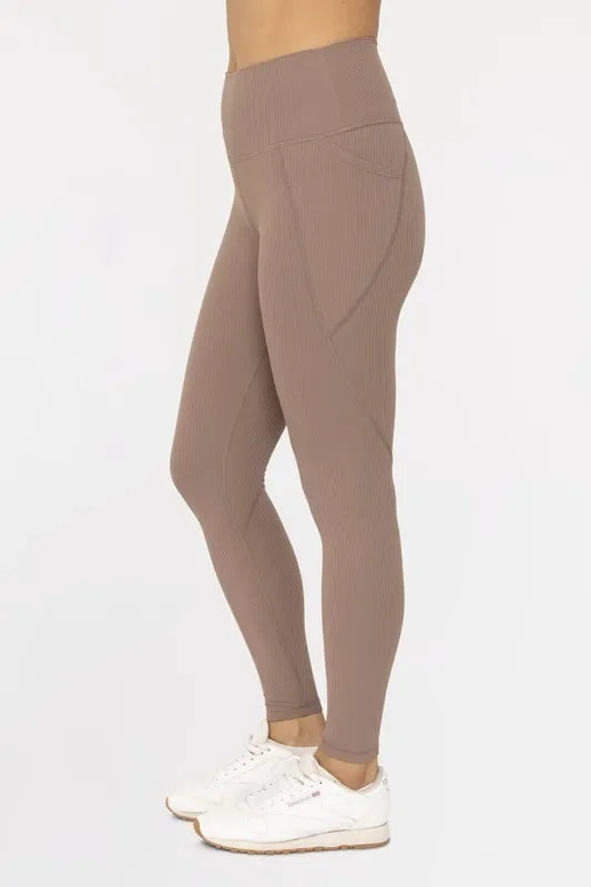 Ribbed High Waisted Leggings - Eva's Edition