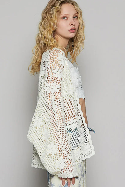 Crochet Open-Front Cardigan - Eva's Edition