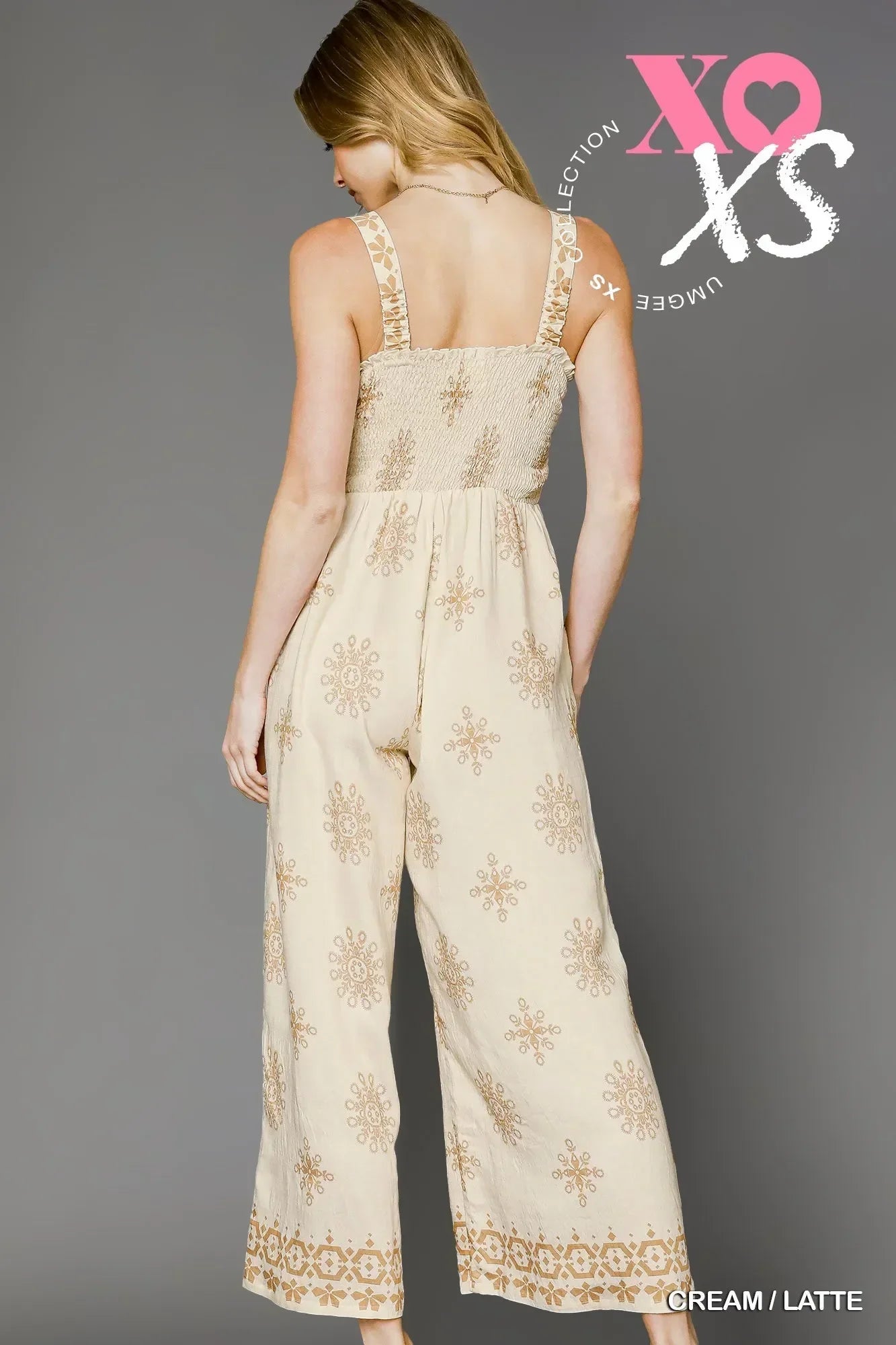 Printed Wide Leg Jumpsuit - Eva's Edition