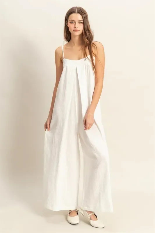 Double Gauze Super Flowy Cami Jumpsuit - Eva's Edition
