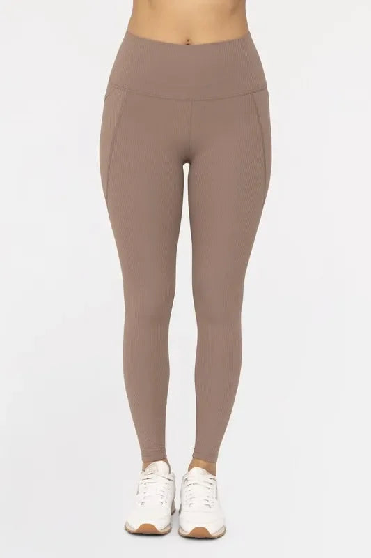 Ribbed High Waisted Leggings - Eva's Edition