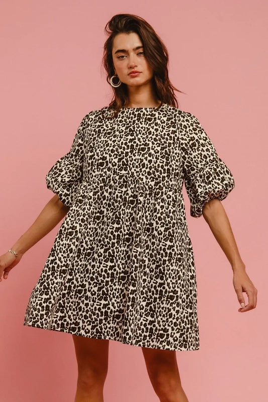 Leopard Denim Dress - Eva's Edition
