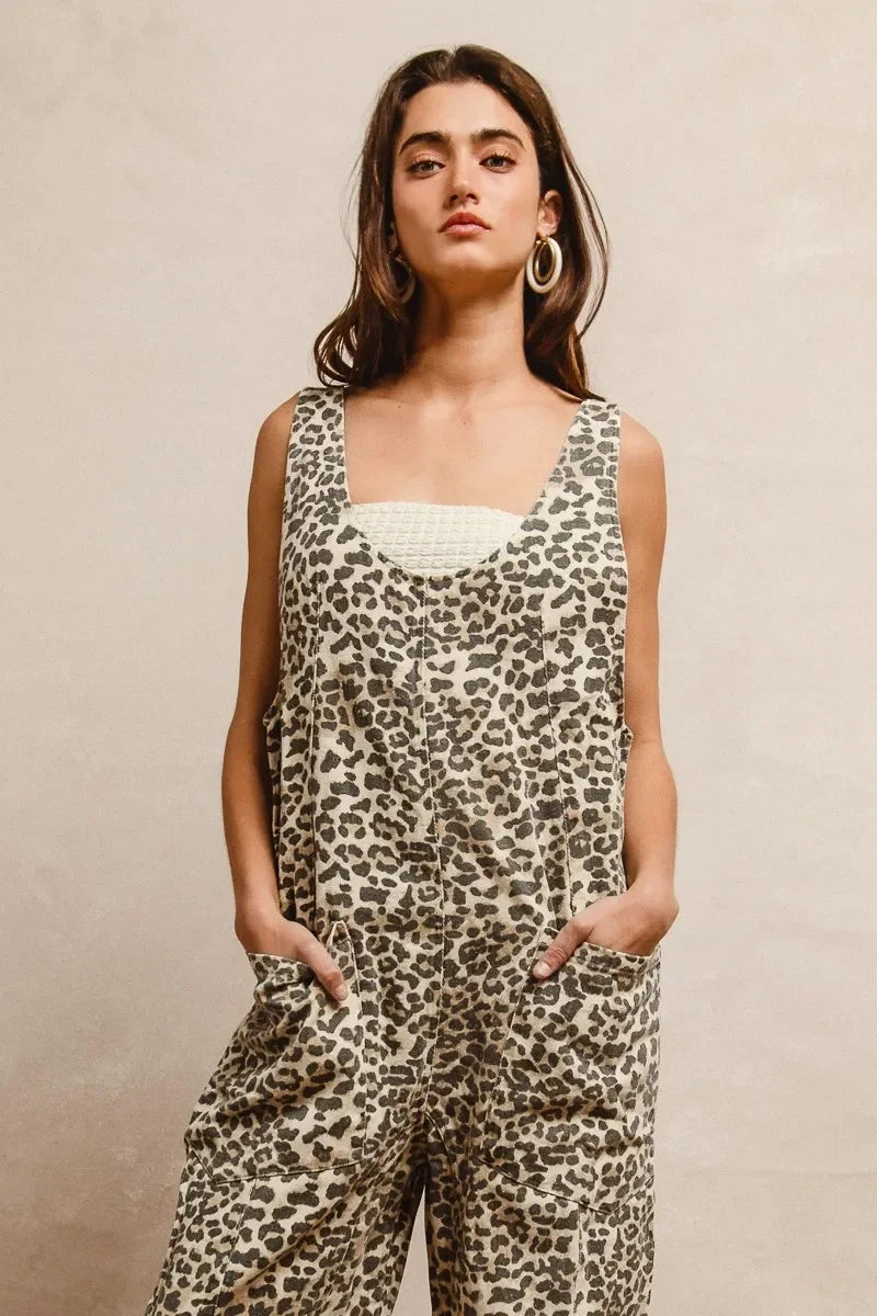Adjustable Strap U Neck Jumpsuit - Eva's Edition