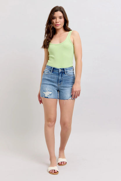 High Waist Denim Shorts - Eva's Edition