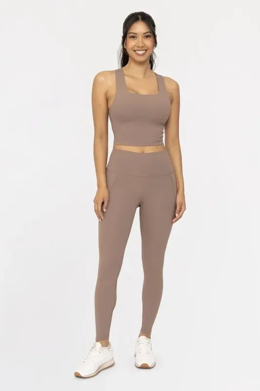 Ribbed High Waisted Leggings - Eva's Edition
