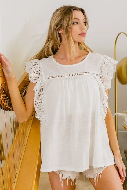 Ruffled Woven Top - Eva's Edition