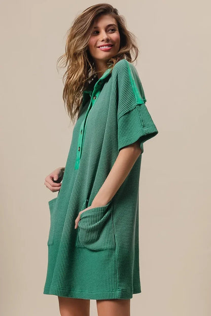 Dip Dye Mineral Washed Knit Dress - Eva's Edition
