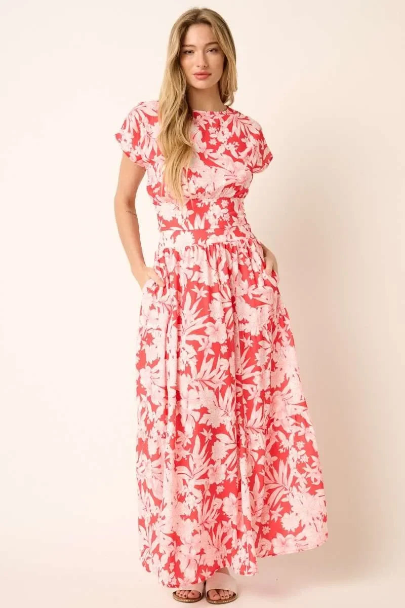 Tropical Print Top and Skirt Set - Eva's Edition