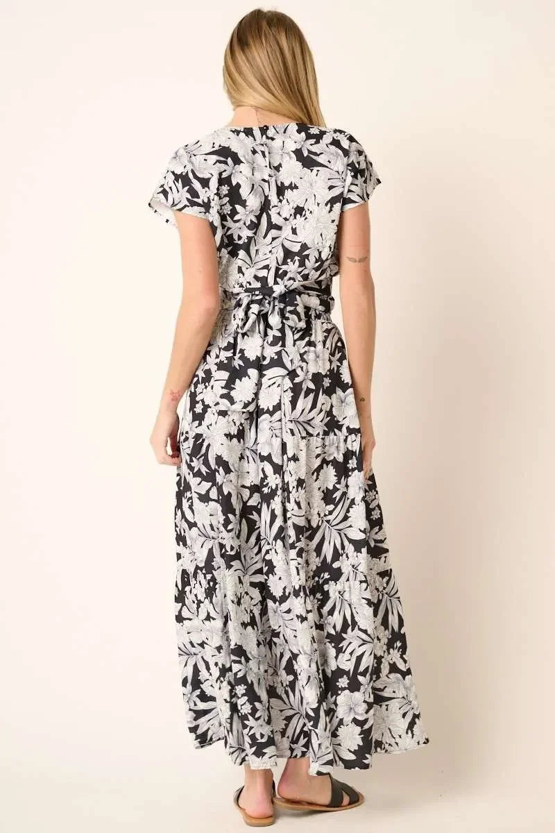 Tropical Print Top and Skirt Set - Eva's Edition