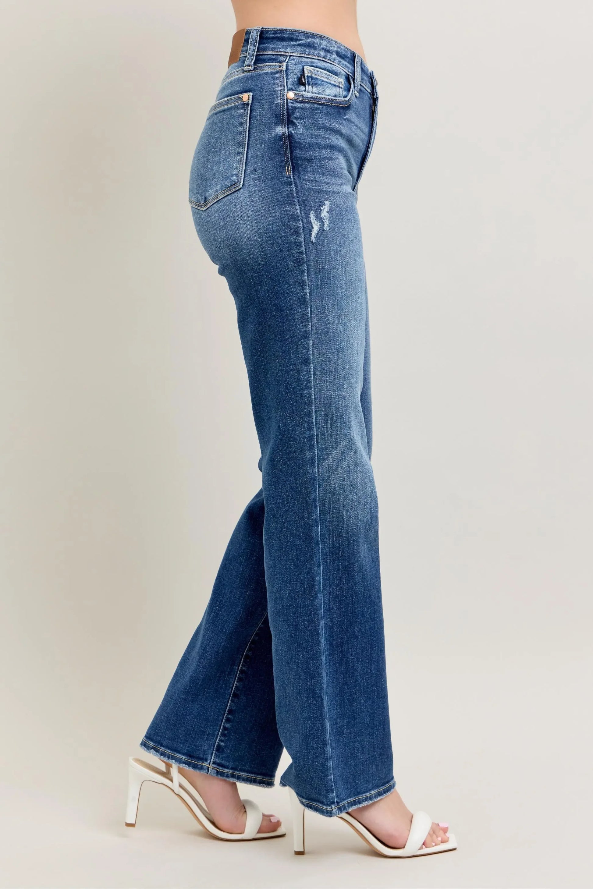 High Waist 90's Straight Leg Jeans Plus Size - Eva's Edition