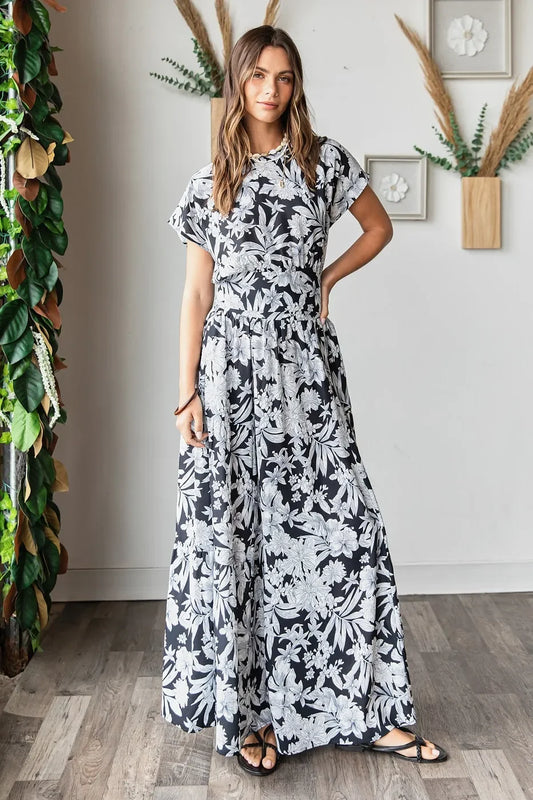 Tropical Print Top and Skirt Set - Eva's Edition