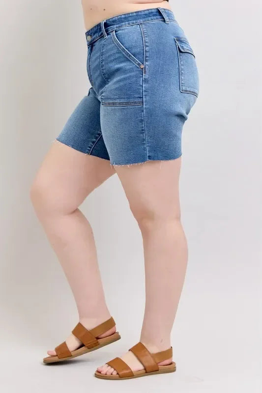 Mid Rise Bermudas Denim Shorts - Eva's Edition