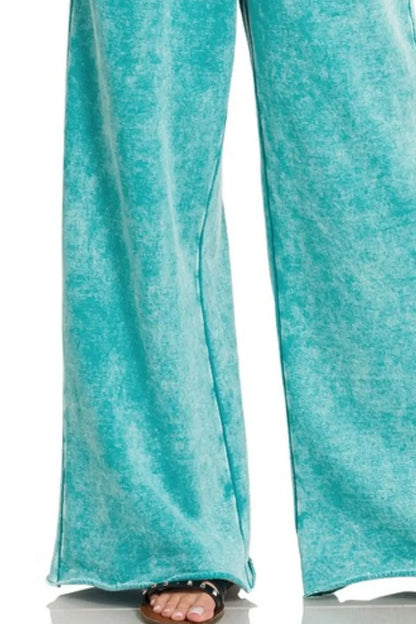 Fleece Palazzo Sweatpants with Pockets - Eva's Edition