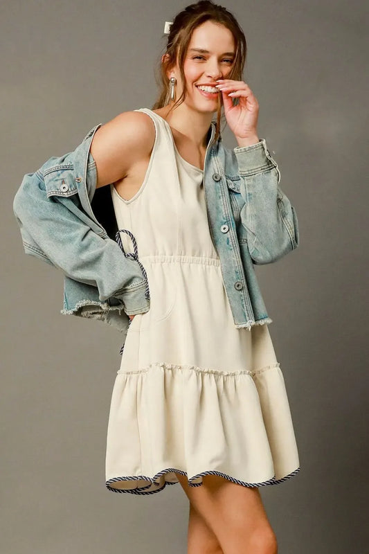 Round Neck Mini Tank Dress - Eva's Edition