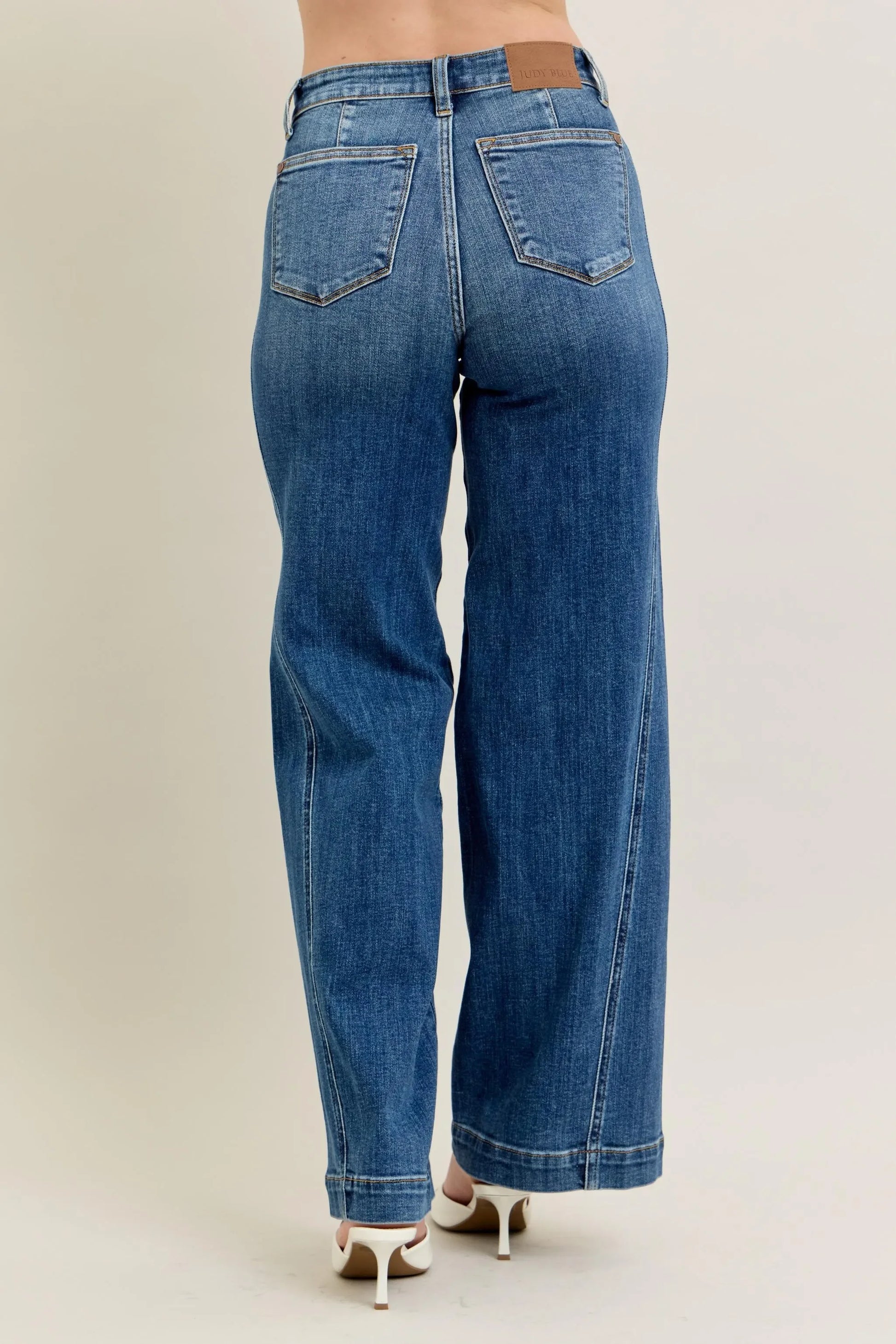 High Waist Wide Leg Jeans Plus Size - Eva's Edition