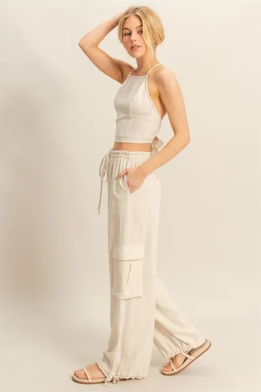 Crop Top and Cargo Pants Set - Eva's Edition