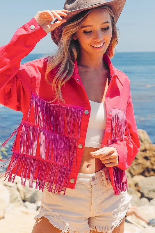 Studded Collar Jacket - Eva's Edition