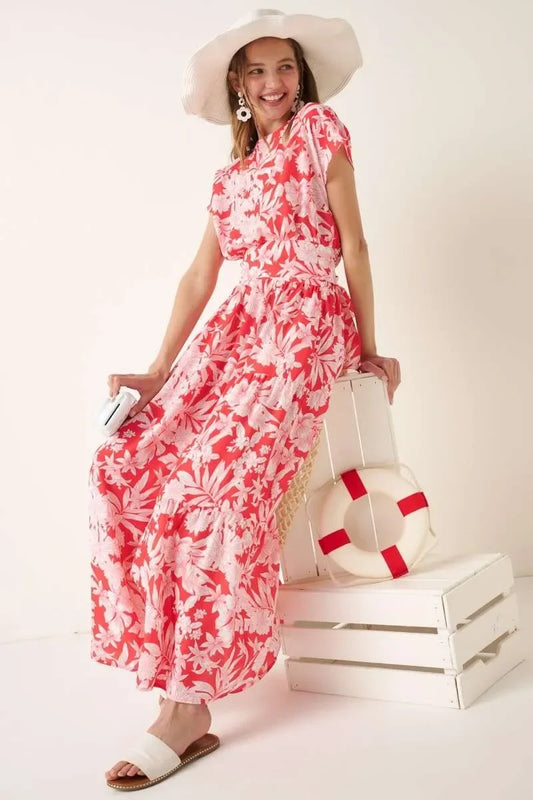Tropical Print Top and Skirt Set - Eva's Edition