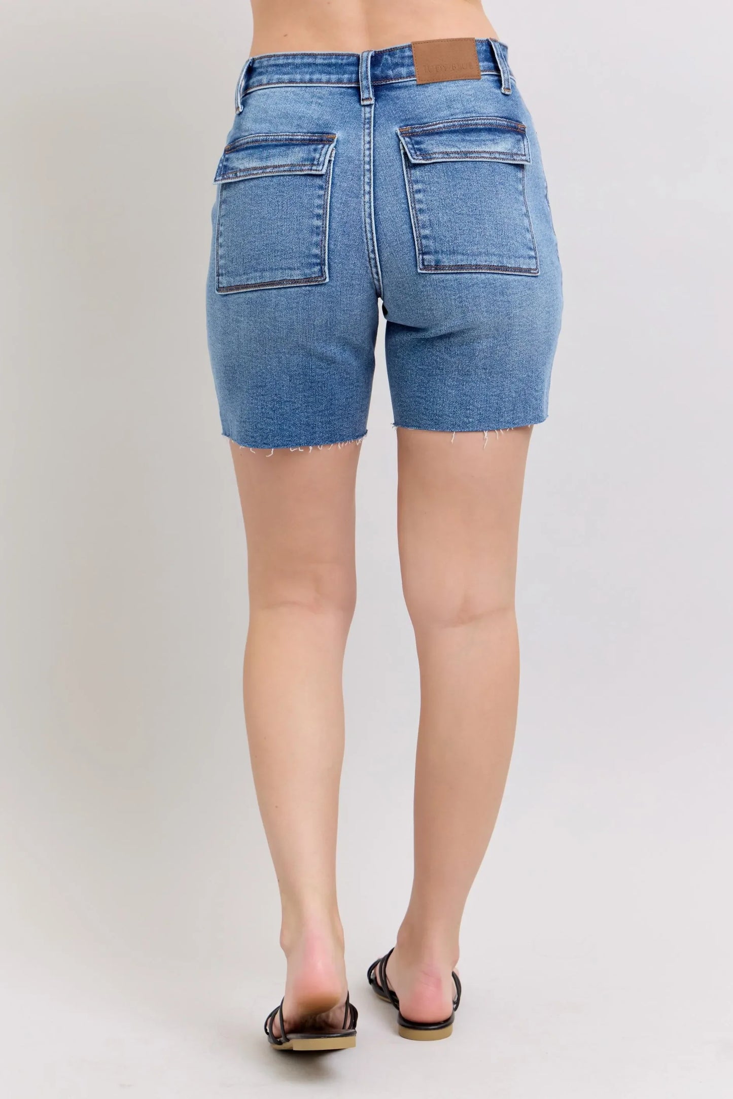 Mid Rise Bermudas Denim Shorts - Eva's Edition