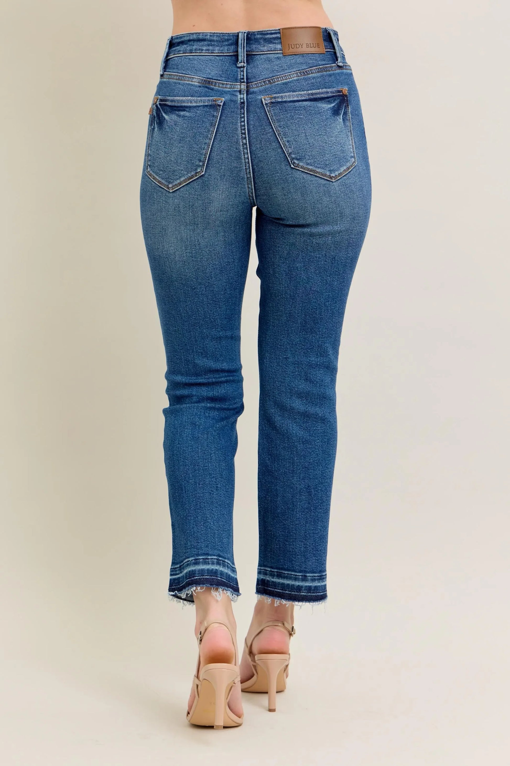 Vintage Wash Release Hem Kick Flare Jeans - Eva's Edition