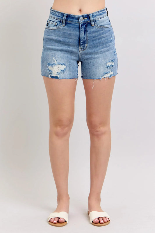 High Waist Denim Shorts - Eva's Edition