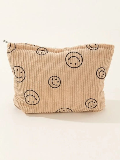 Zenana Corduroy Smile Clutch Bag - Eva's Edition