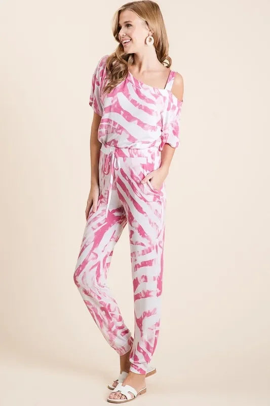 Zebra Print French Terry Top and Pants Set - Eva's Edition