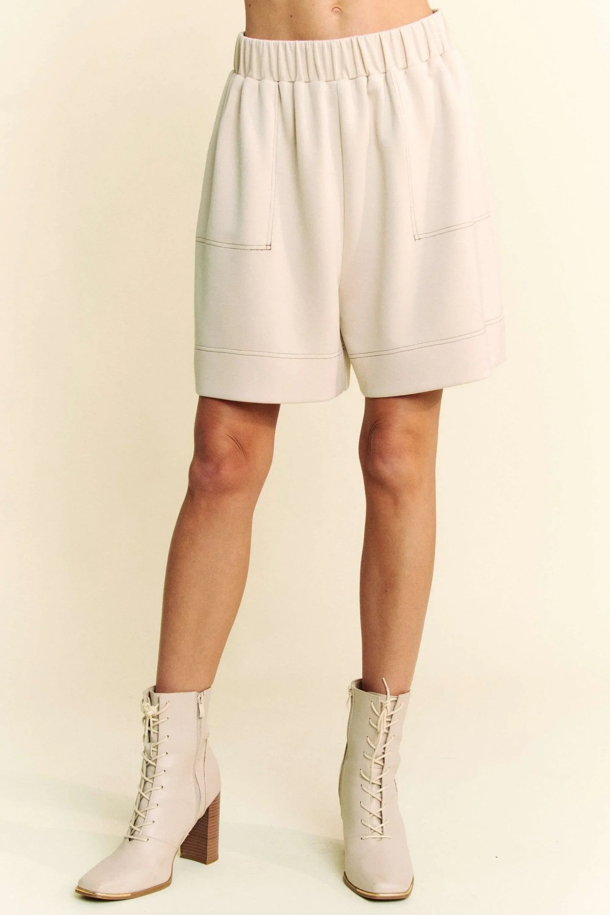 Contrast Seam Top and Short Set - Eva's Edition
