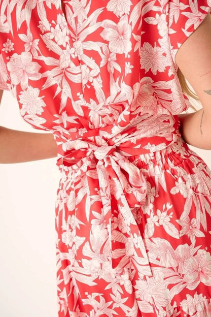 Tropical Print Top and Skirt Set - Eva's Edition