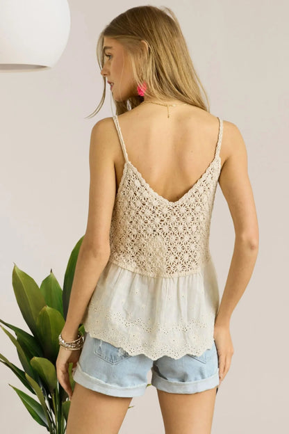 Crochet V Neck Tank Top - Eva's Edition