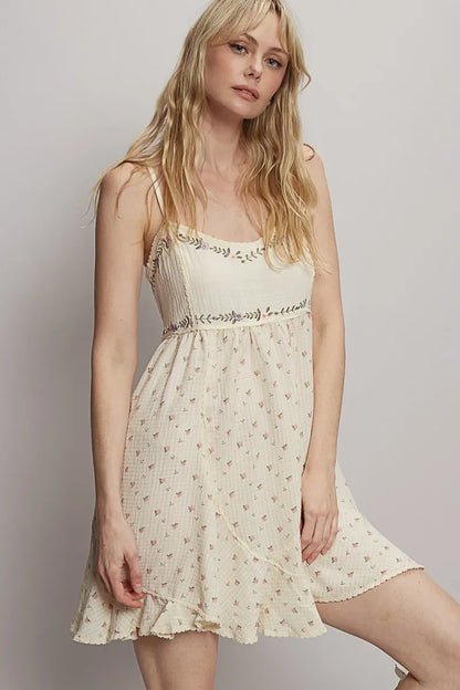 Floral Print Cami Mini Dress - Eva's Edition